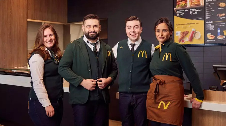four Dutch McDonald's employees