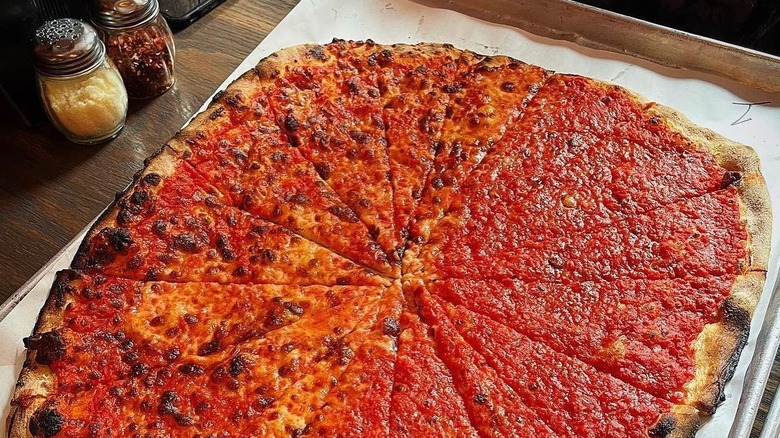 Sally's apizza tomato pie