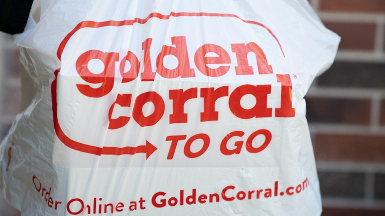 Golden Corral to go bag