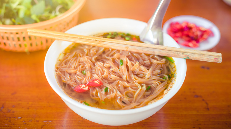 pictured serving of pho