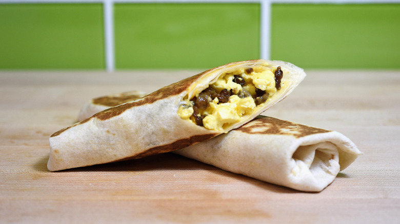Taco Bell breakfast burrito