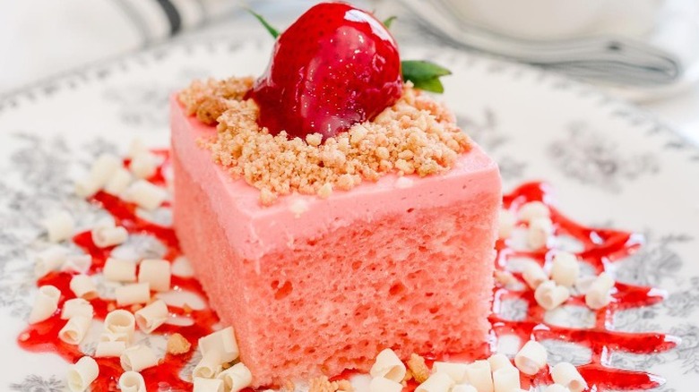 Strawberry cake with strawberry cream cheese icing at The Pioneer Woman Mercantile