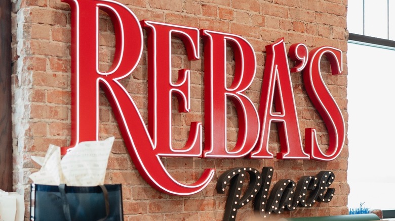 Reba's Place light sign
