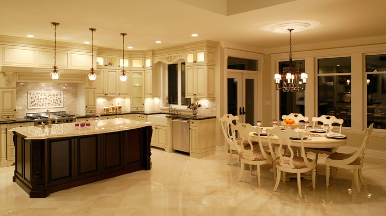 An open, well-lit kitchen space