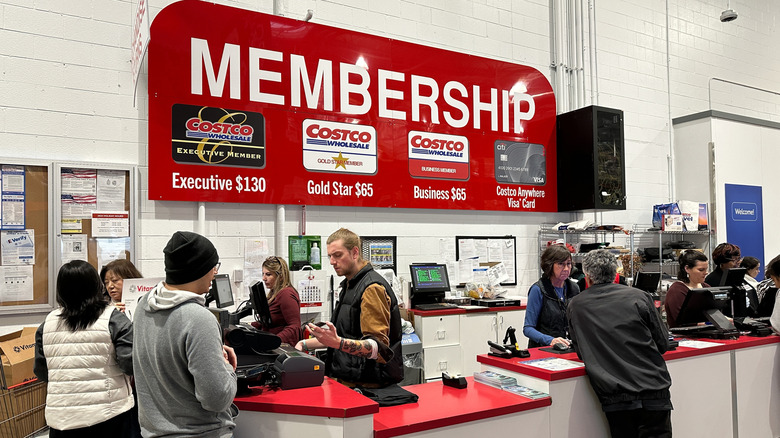 A Costco customer service desk