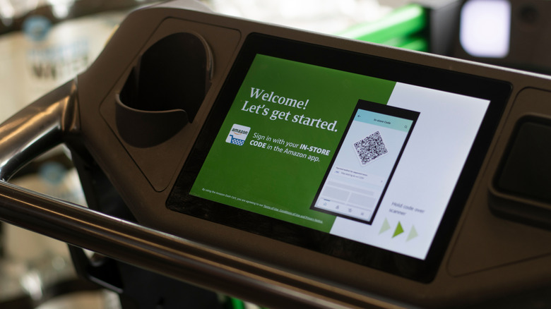 Display screen of smart grocery cart