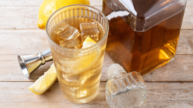 displayed highball ingredients