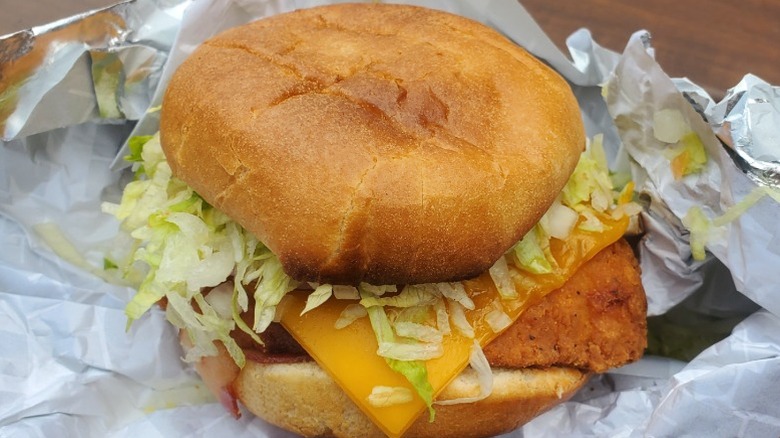 Homestyle Chicken Sandwich from Sheetz on wrapper