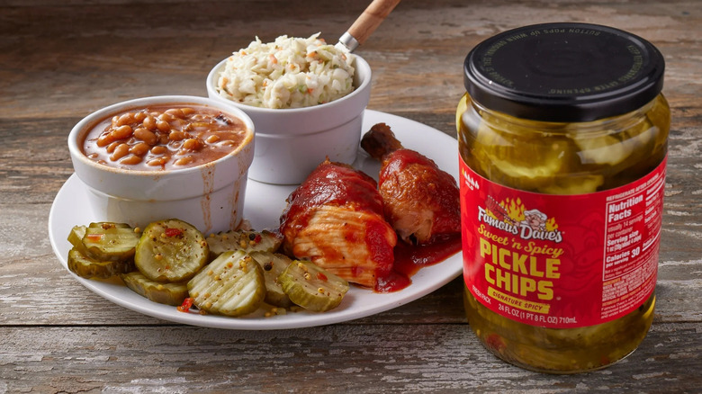 jar of pickles with sides