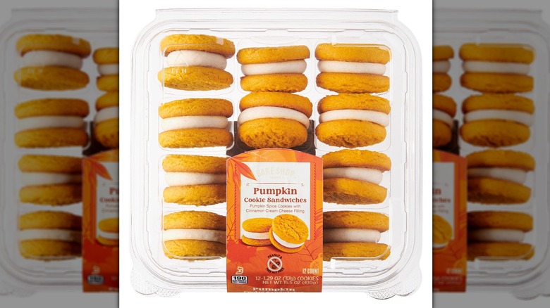 A package of Bake Shop Pumpkin Sandwich Cookies