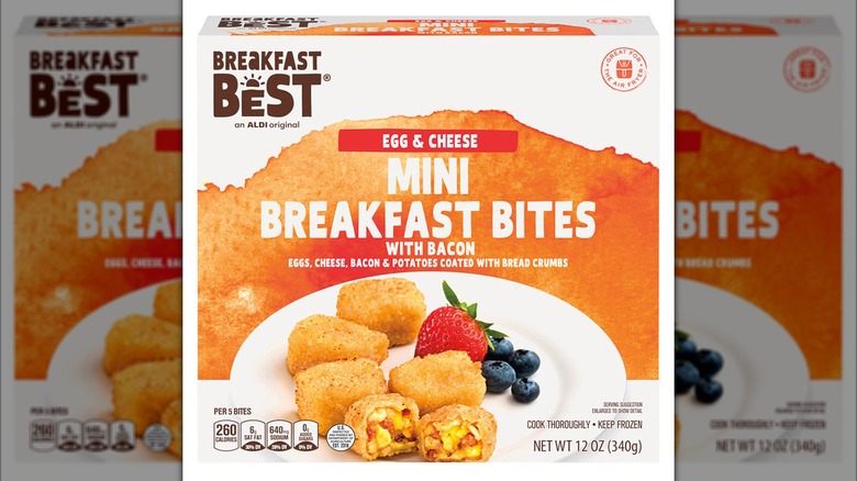 Box of Breakfast Best Mini Breakfast Egg Bites against a white background