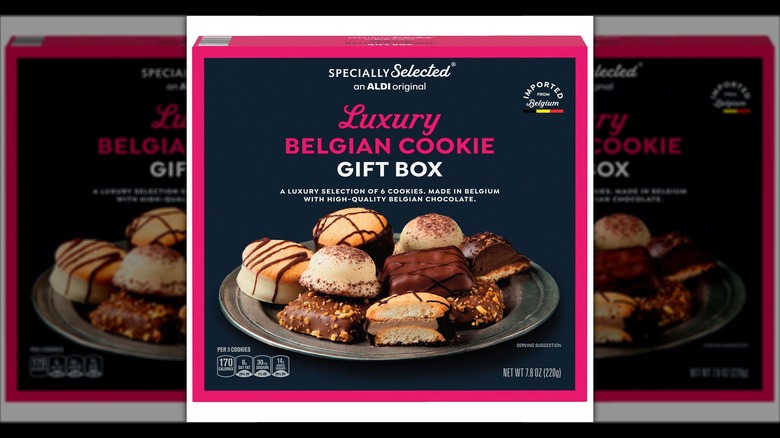 Specially selected luxury Belgian cookie gift box