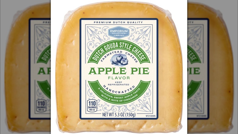 A package of Emporium Selection Apple Pie Cheese