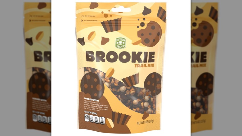 A bag of Southern Grove Brookie Trail Mix