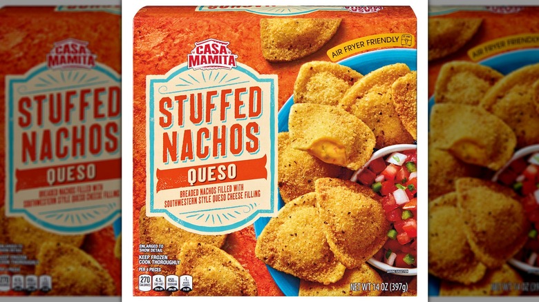 A box of Casa Mamita Queso Stuffed Nachos