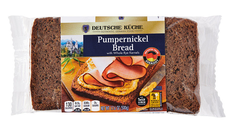 A package of Deutsche Küche Pumpernickel Bread