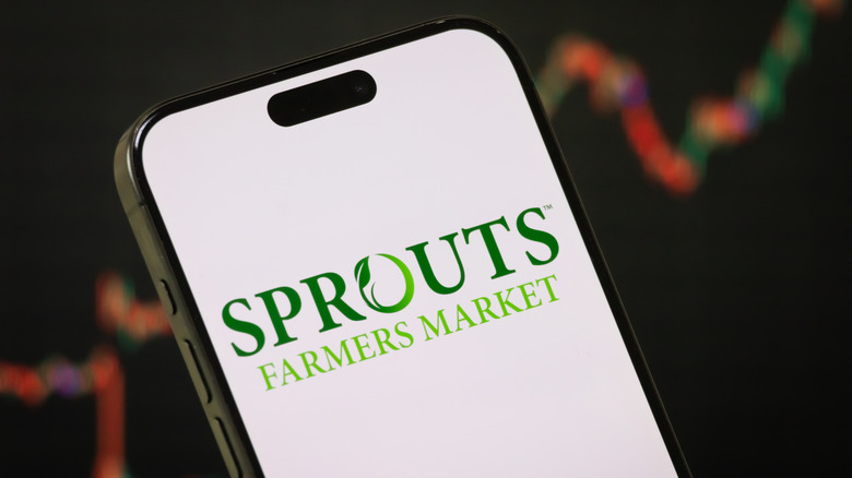 A smartphone open to the Sprouts Farmers Market app.