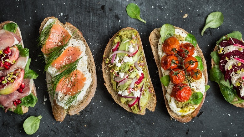 Different kinds of sandwiches 