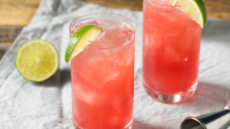 two bay breeze cocktails