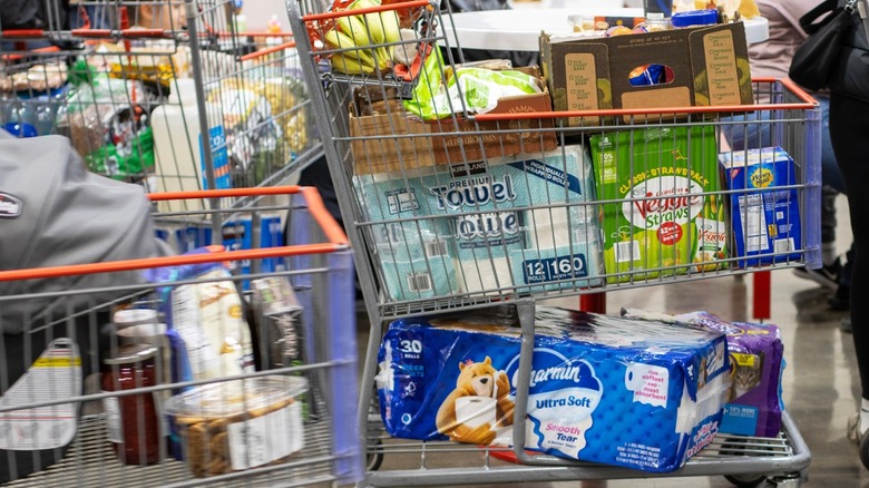 Costco shopping carts