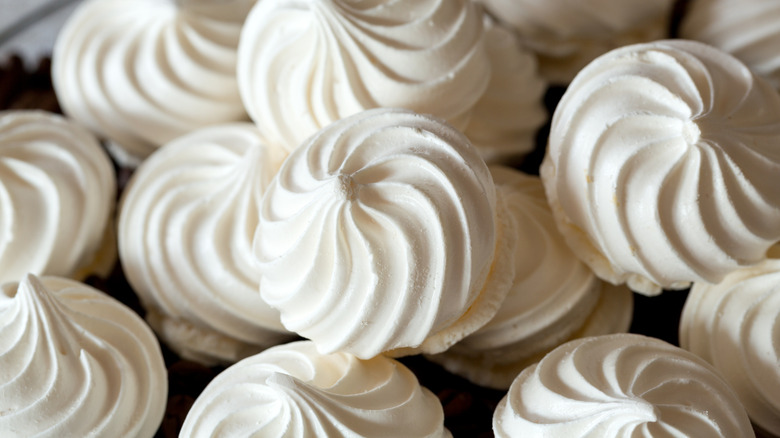 White French meringue cookies