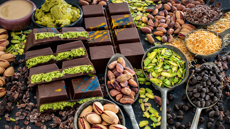 Dubai chocolate and ingredients