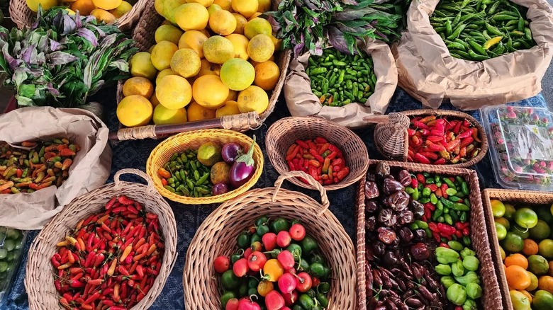 Vegetables for sale at the Hilo Farmer's Market in Hilo