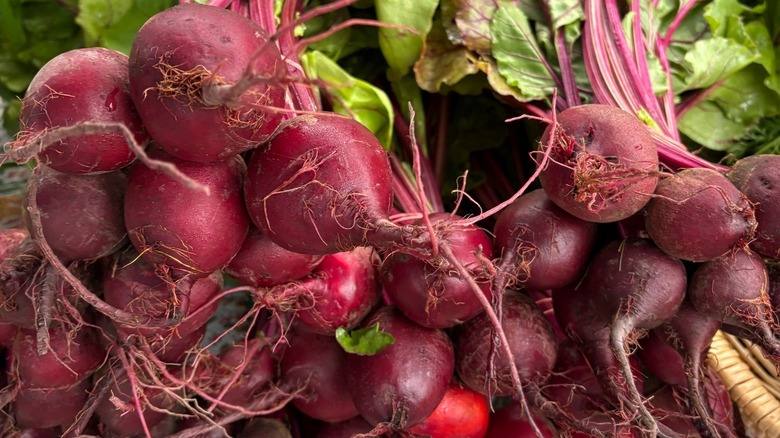 Beets for sale at the Scituate Rotary Farmers Market