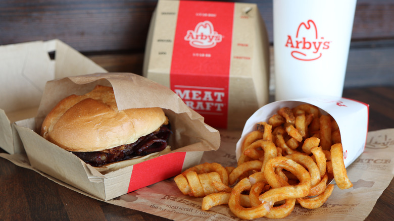 Arby's meal on a table