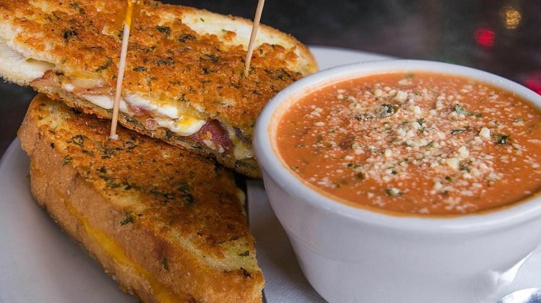 The Grilled Cheesy Mofo with tomato soup