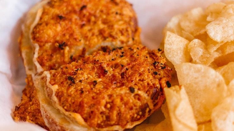 Grilled Cheese on a Pretzel