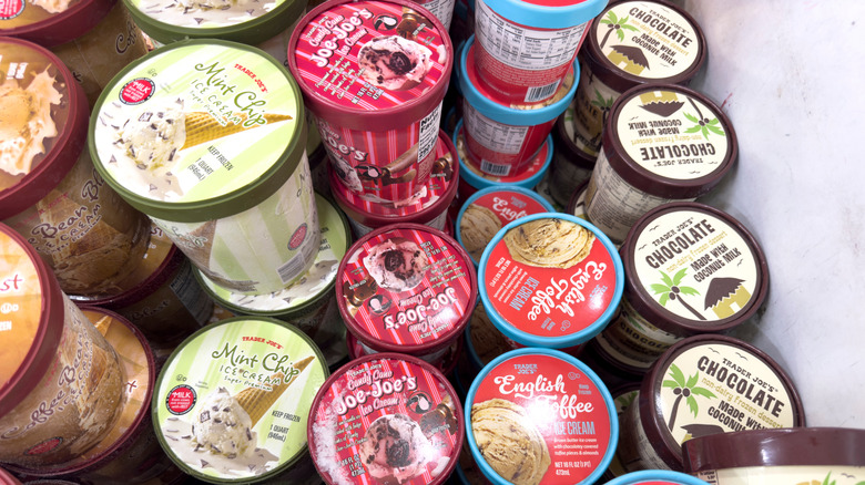 Trader Joe's ice cream tubs