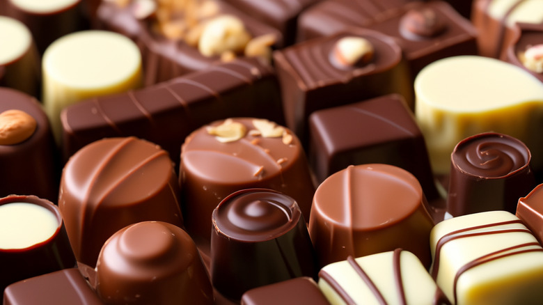 assorted gourmet chocolates
