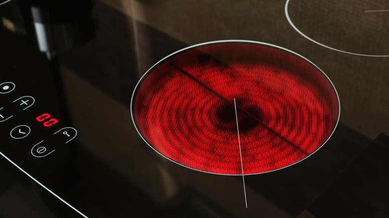 Close-up of electric stove