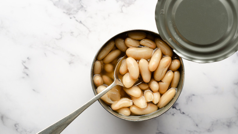 A can of white beans