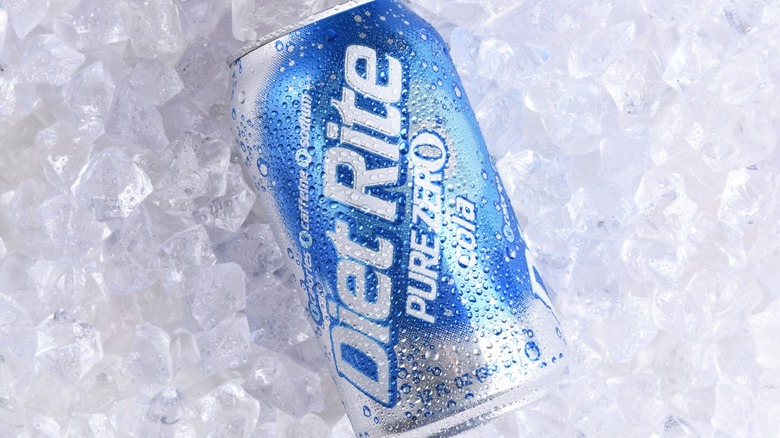 Diet soda on ice