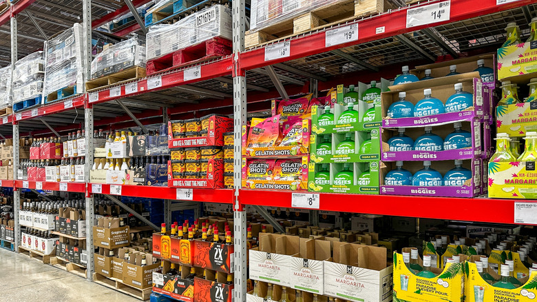 Alcohol aisle at Sam's Club.