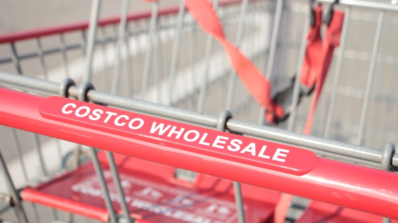 A Costco Wholesale shopping cart