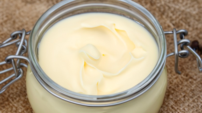 A jar of beef tallow