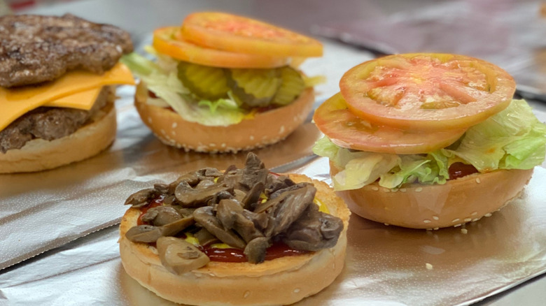 Hamburger in foil
