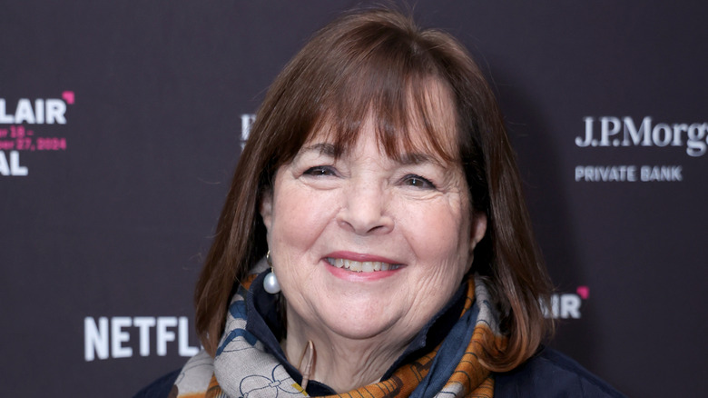 Ina Garten close up on a red carpet