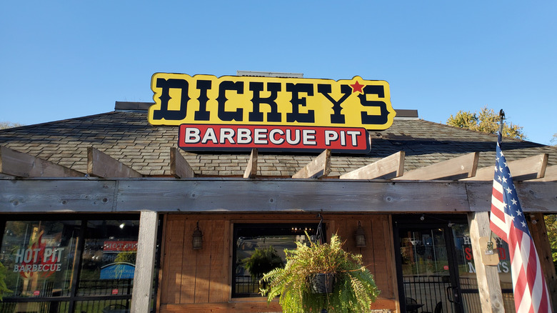 Exterior of a Dickey's Barbecue Pit restaurant