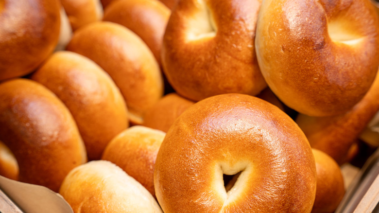 bagels close-up