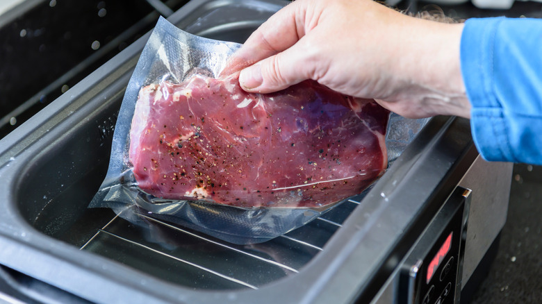 Steak in sous vide