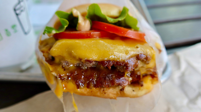 close up of Shackburger