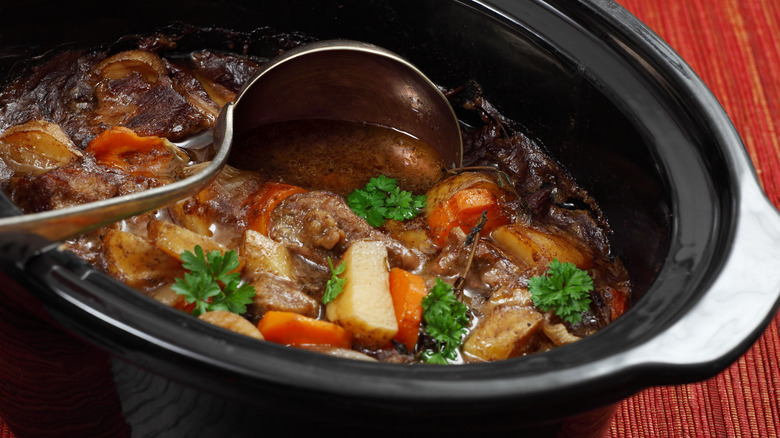 soup in slow cooker 