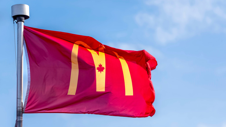 The Canadian McDonald's flag