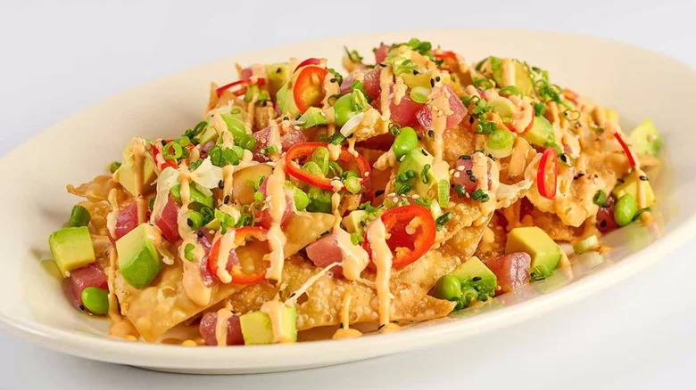 Ahi tuna nachos from The Cheesecake Factory