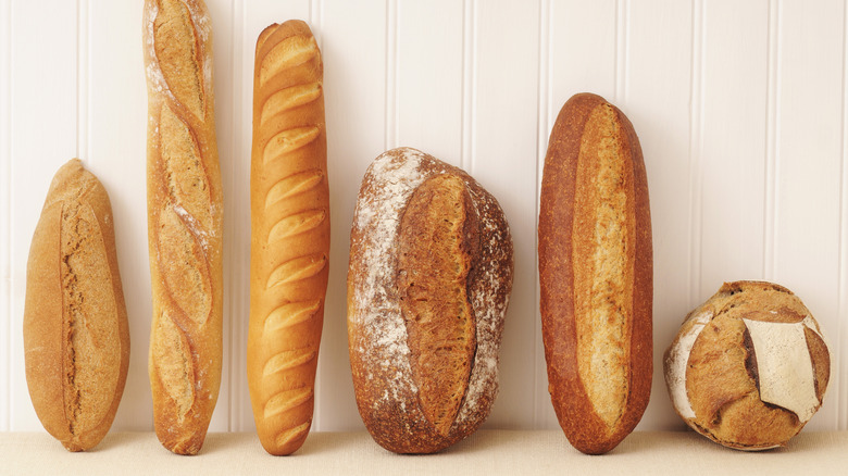 Different types of bread