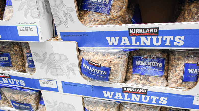 bags of Kirkland walnuts